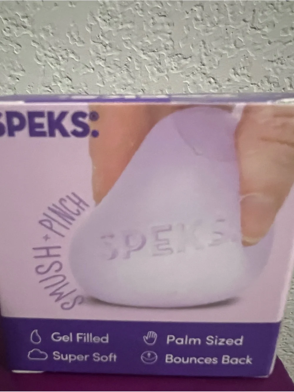 Authentic Speks Memory Gel Stress Ball - Purple